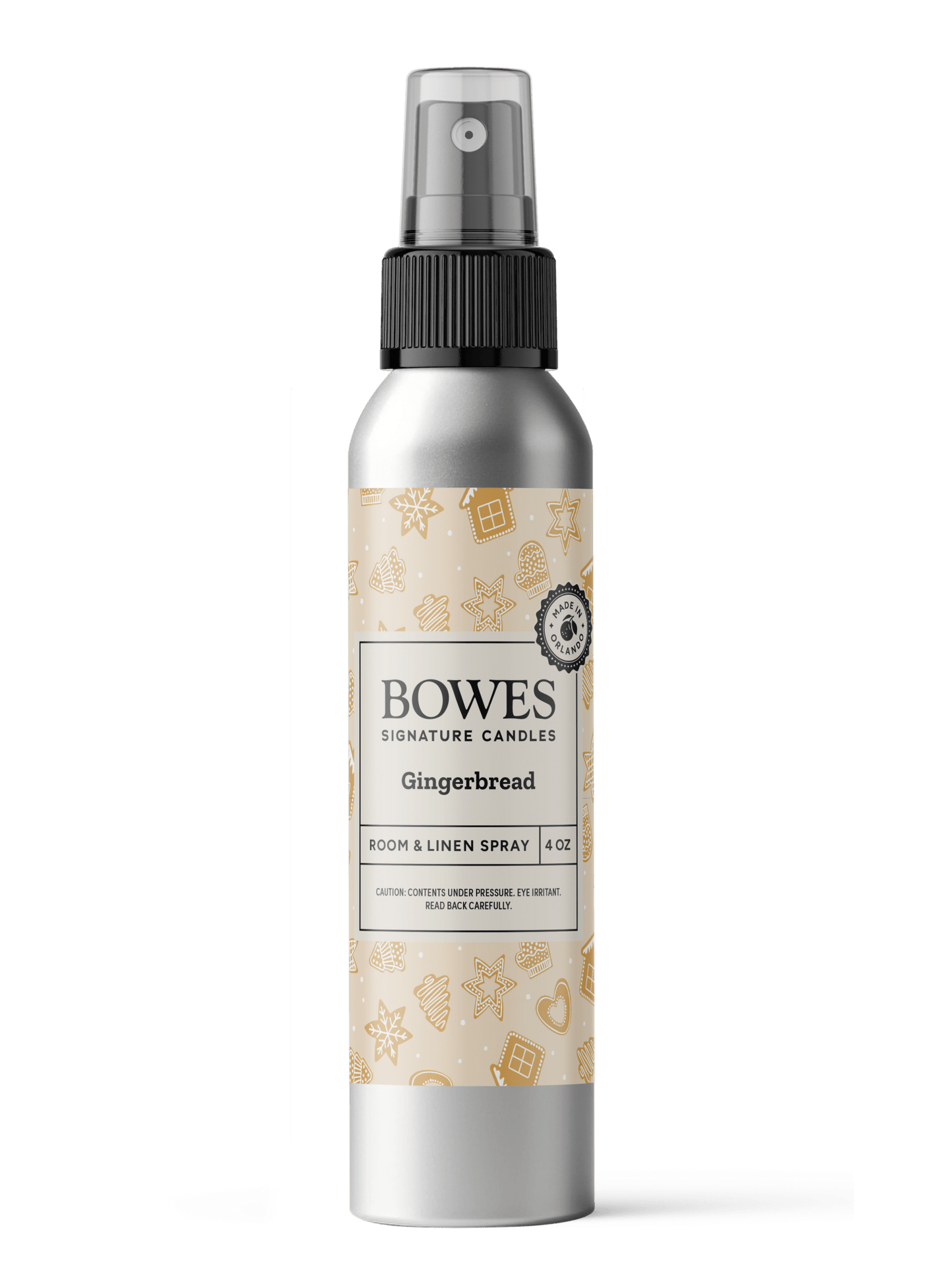 Gingerbread - 4 oz Room and Linen Spray - Bowes Signature Candles - Fragrance Spray