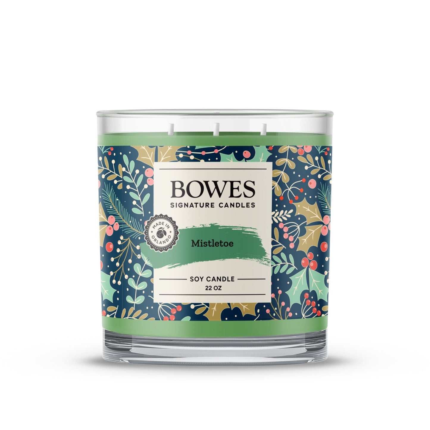 Mistletoe - 22 oz Classic Candle - Bowes Signature Candles -
