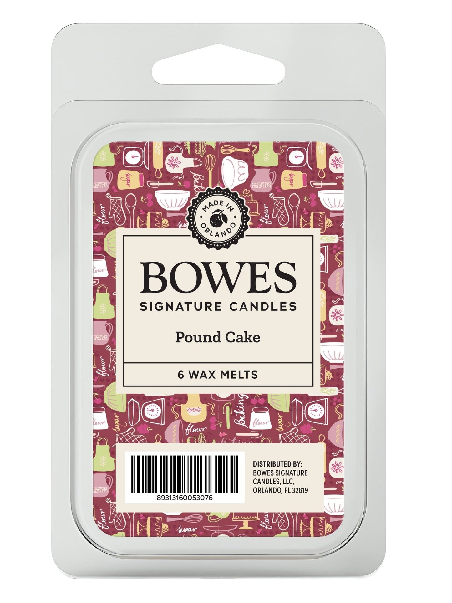 Pound Cake Wax Melt - Bowes Signature Candles -