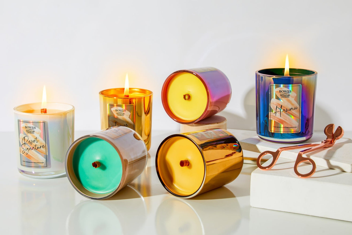 LUXE CANDLE WITH ROUND WICKS - Bowes Signature Candles