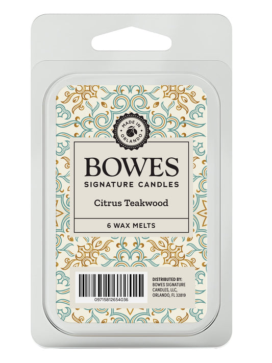 Citrus Teakwood - Bowes Signature Candles - Wax Melts