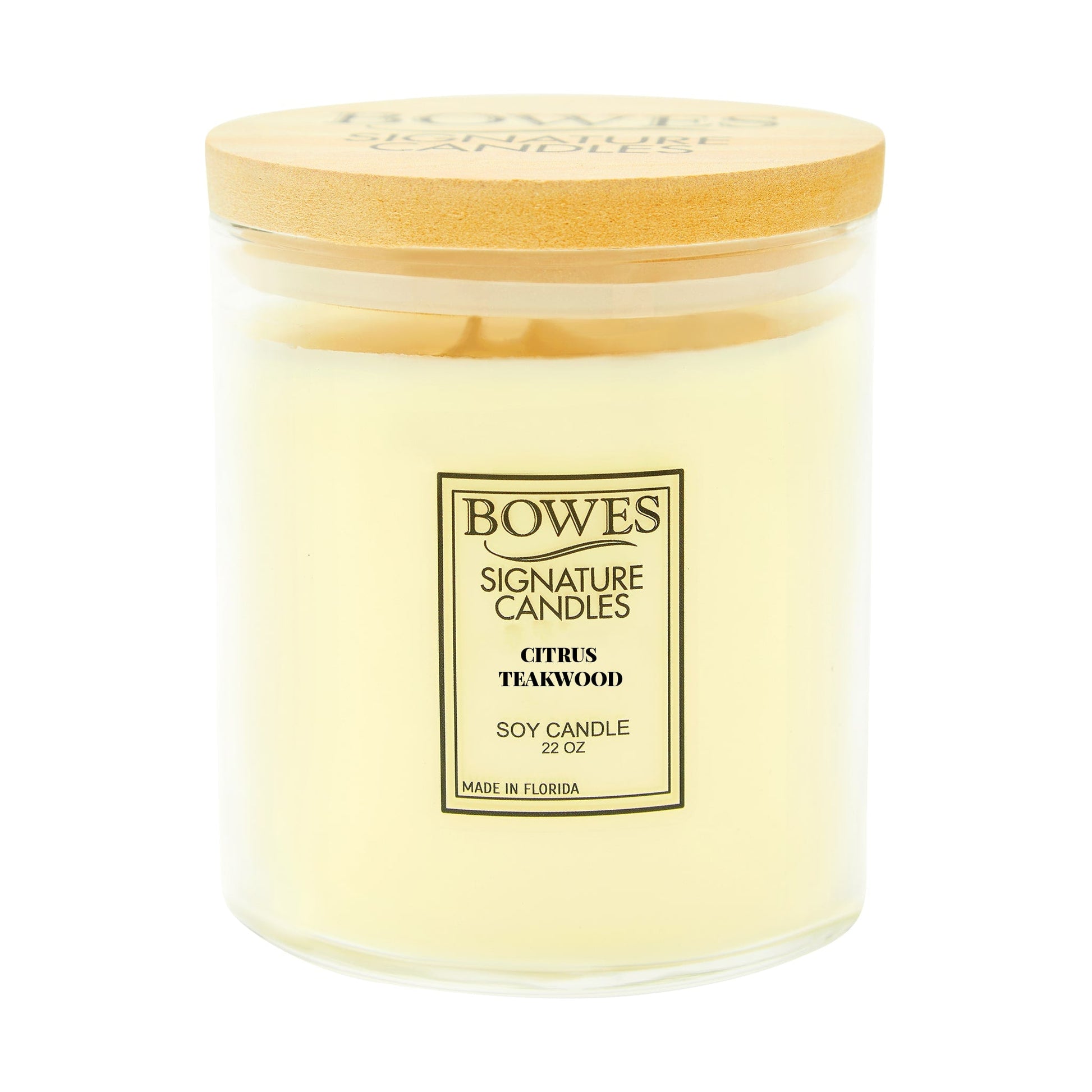 Citrus Teakwood - Bowes Signature Candles - 