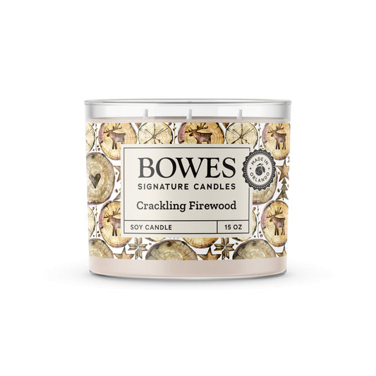 Crackling Firewood - Bowes Signature Candles - Classic Candle Collection