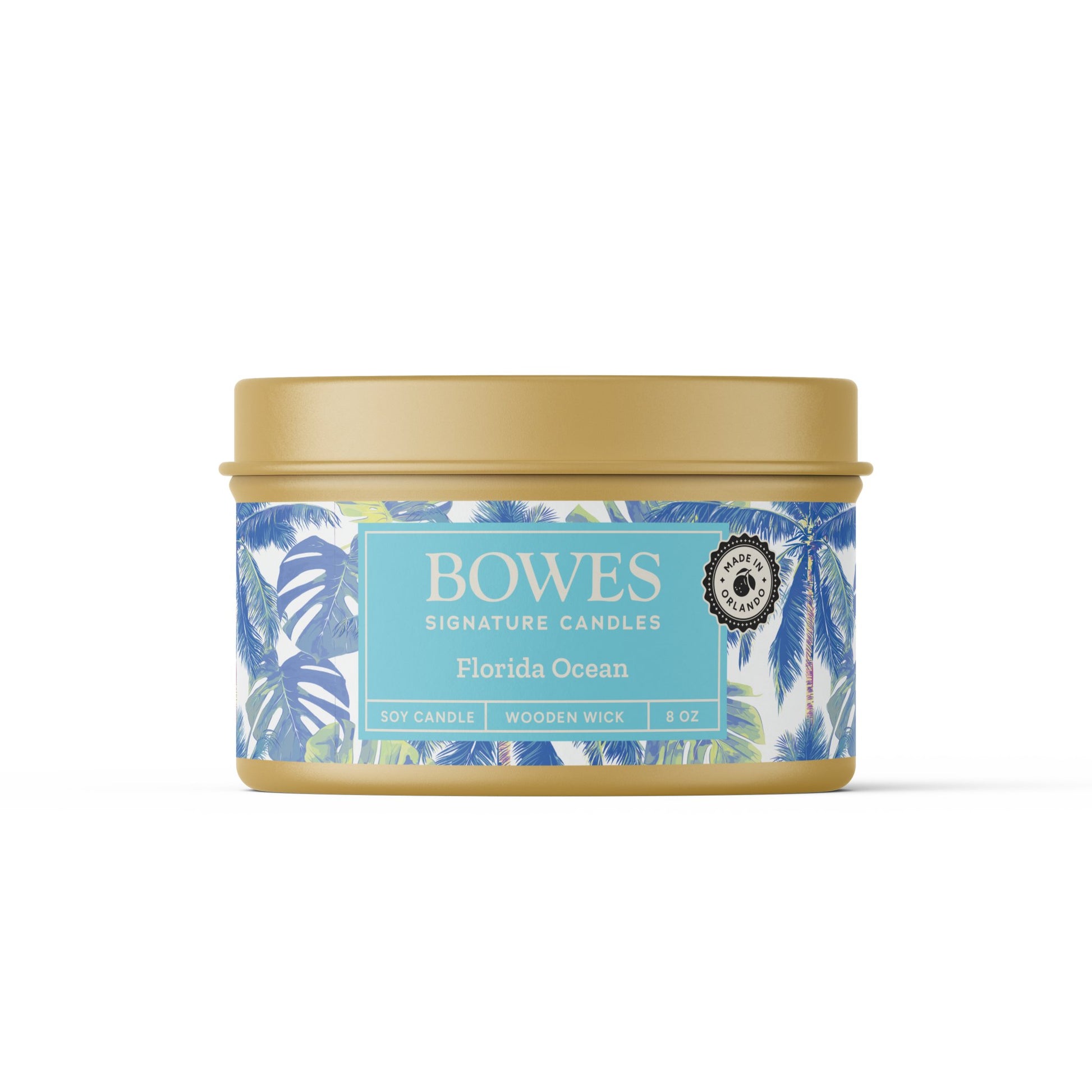 Florida Ocean Gold - Bowes Signature Candles - Tin Candle