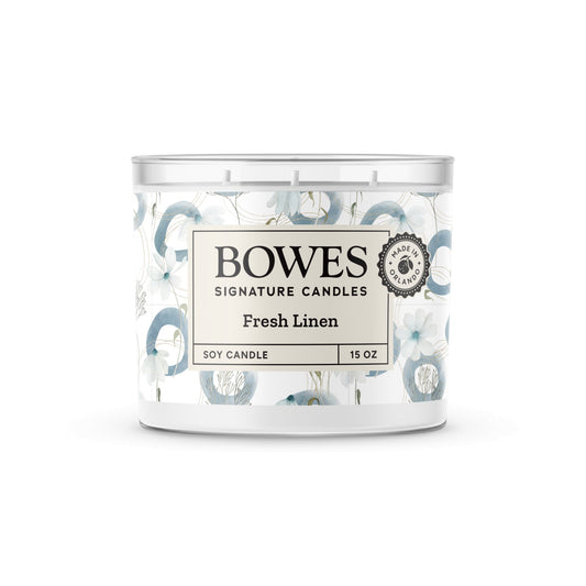Fresh Linen - Bowes Signature Candles - Classic Candle Collection