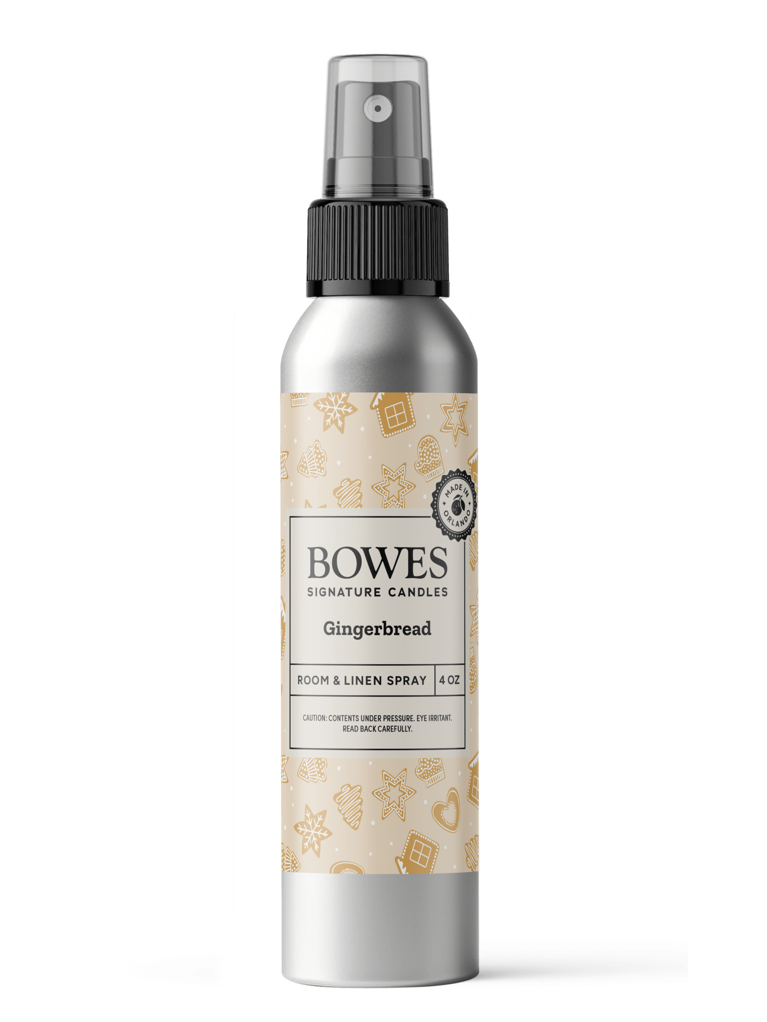 Gingerbread - 4 oz Room and Linen Spray - Bowes Signature Candles - Fragrance Spray