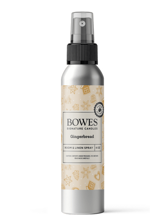 Gingerbread - 4 oz Room and Linen Spray - Bowes Signature Candles - Fragrance Spray