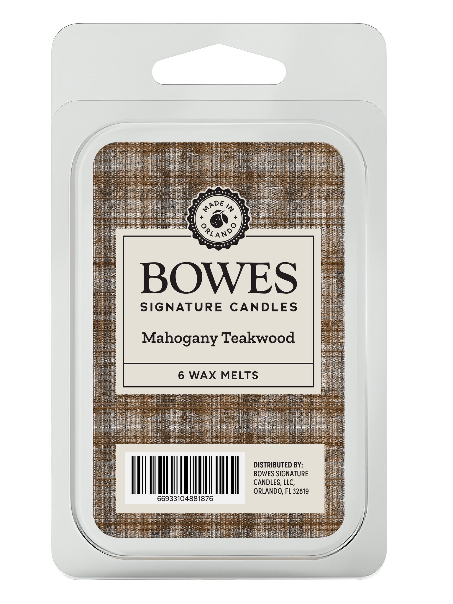 Mahogany Teakwood - Bowes Signature Candles - Wax Melts