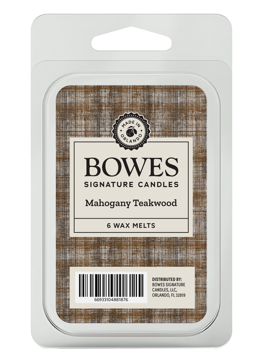 Mahogany Teakwood - Bowes Signature Candles - Wax Melts
