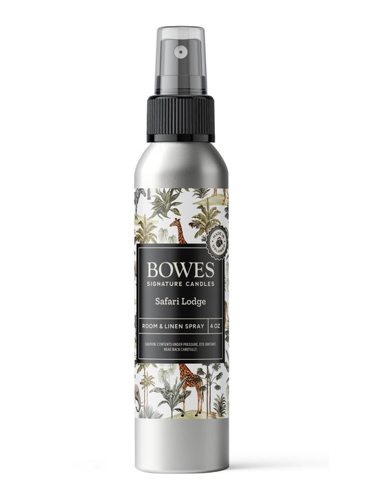 Safari Lodge - 4 oz Room and Linen Spray - Bowes Signature Candles - 