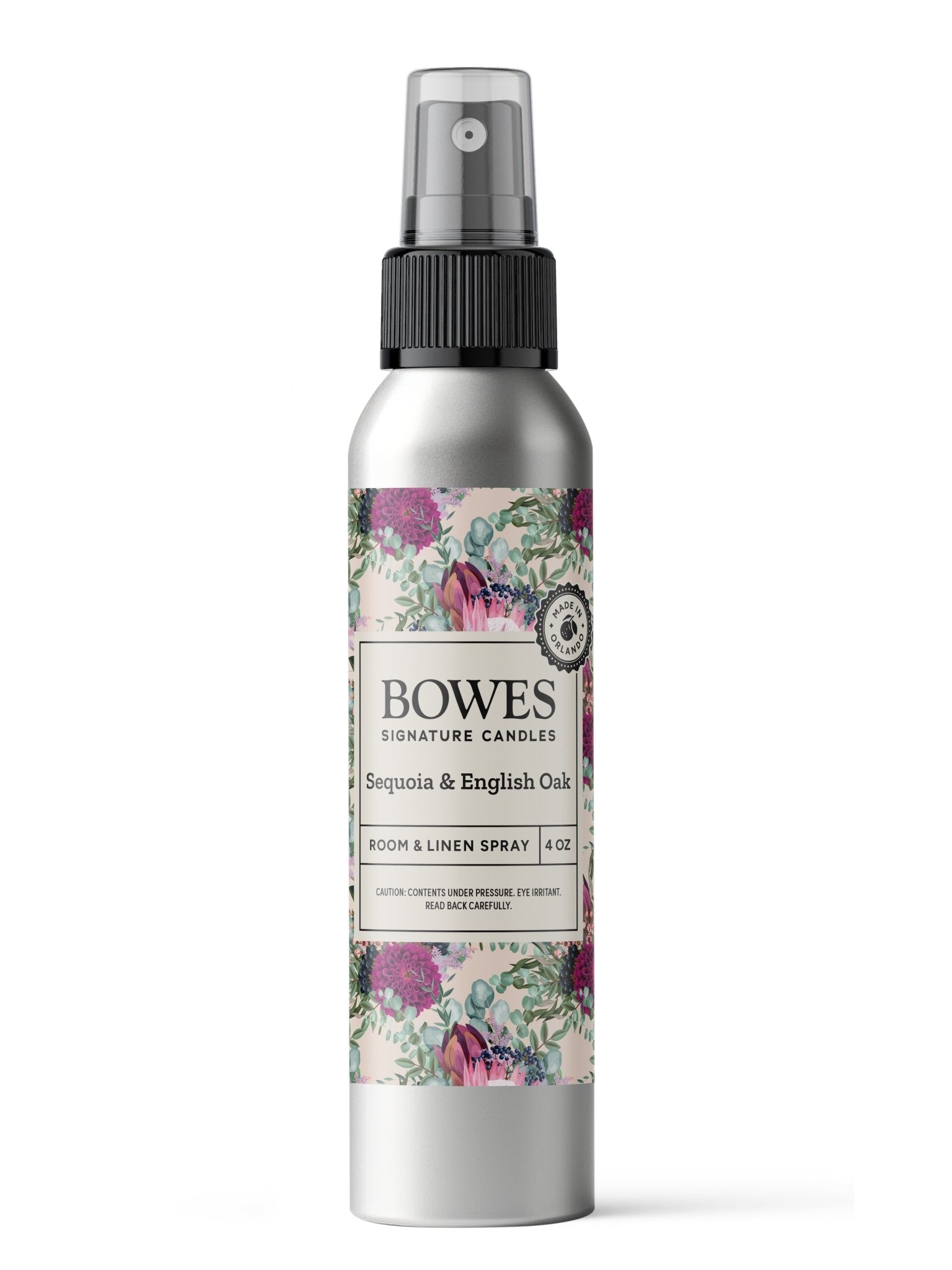 Sequoia & English Oak - 4 oz Room and Linen Spray - Bowes Signature Candles - 