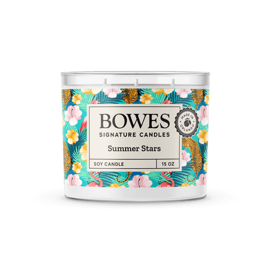 Summer Stars 15 oz Candle - Bowes Signature Candles - 