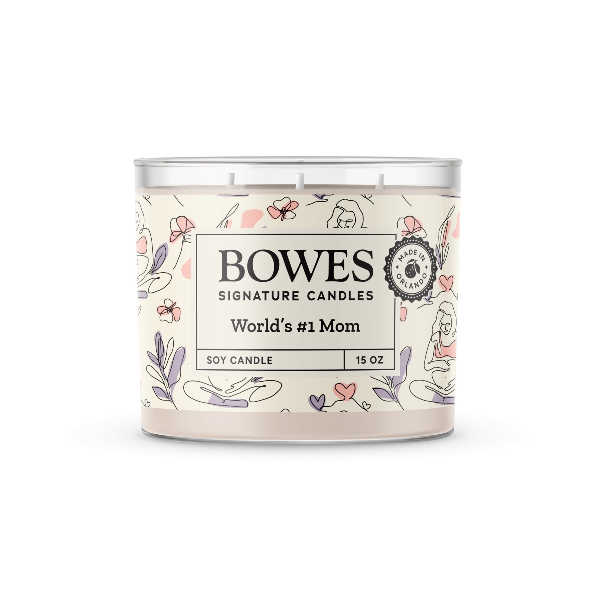 World's #1 Mom - Bowes Signature Candles - Classic Candle Collection